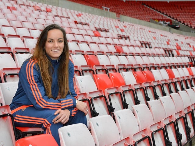 Lucy Staniforth in 2017 when she was the captain of Sunderland Ladies.