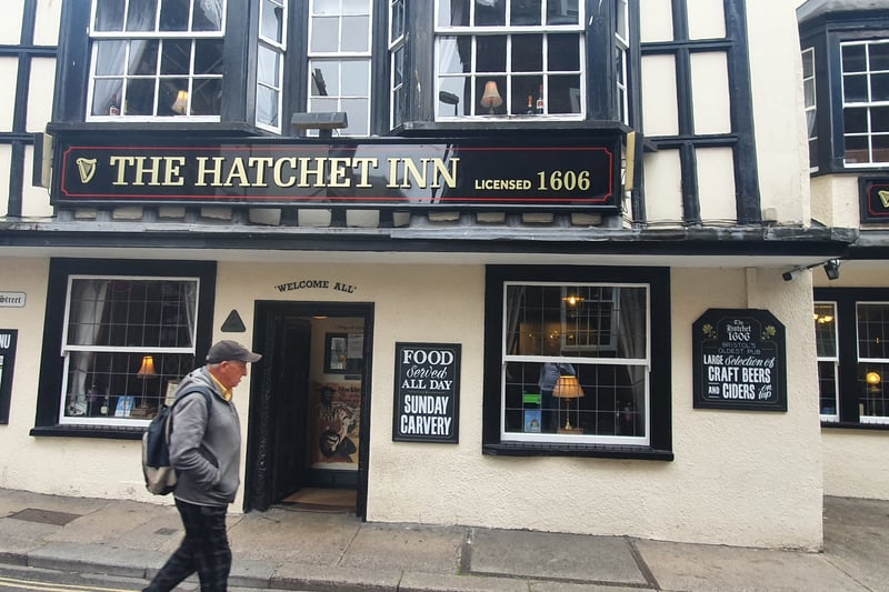 The Hatchet Inn is Bristol's oldest pub and was frequented by Edward Teach, better known as Blackbeard. The front door was rumoured to be covered in human skin when it first opened to ward off evil spirits