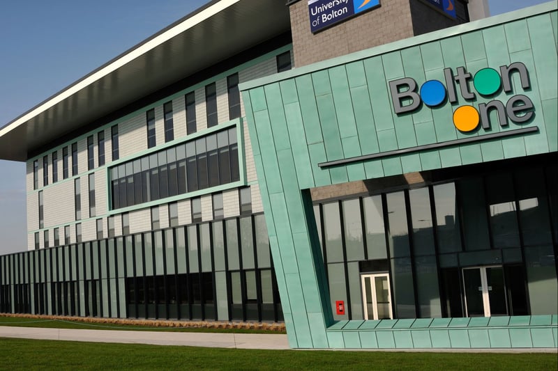 The University of Bolton slipped from 89 in 2022 to 124 in 2023 with a total score of 404
