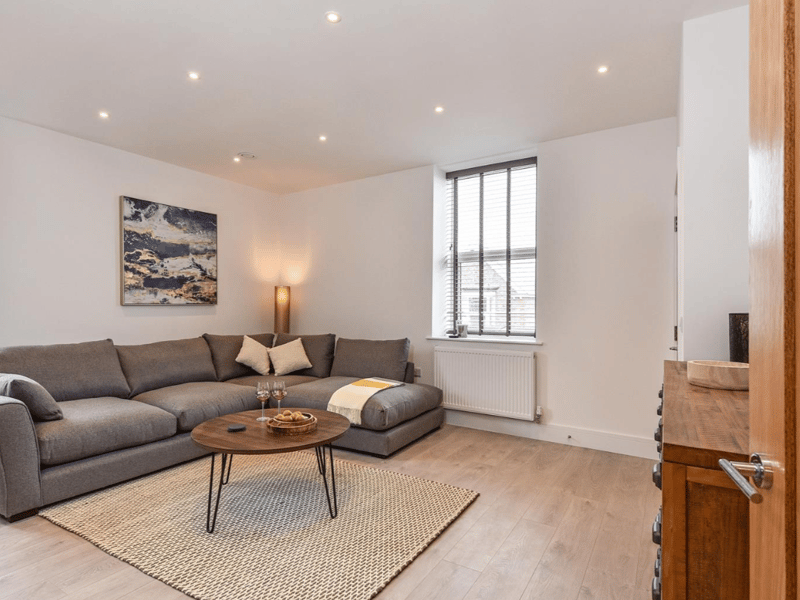 The main sitting area at the flat