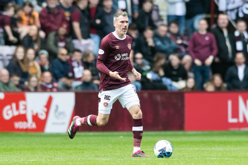 Left Hearts last summer having made over 200 appearances for the club and now plays for English non-league side Yeovil Town