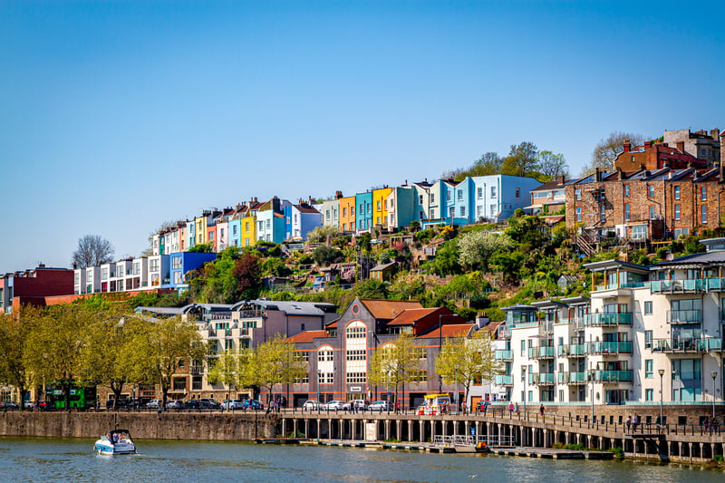 The line of colourful homes seen from the floating harbour might be one of the most pictured shots of Bristol, but house prices in Hotwells fell by 8.8%. Data shows the average sold property in 2021 went for £421,000, compared to £384,000 in 2022. Right now, a three-bedroom apartment in Brandon House in Jacobs Wells Road is up for sale at £280,000. 
