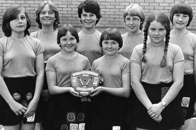 Were you pictured in 1980? The Mortimer Comprehensive School second year rounders' team was in the photo. Pictured back, left to right: are Anne Simpson, Samantha Crutwell, Catherine James, Kim Young. Front: Debra Downey, Janice and Janet Nicols, Billie Burdon. Not shown, Joanne Liddle, Tracey Clasper and Lynn Wakefield. Photo: Shields Gazette