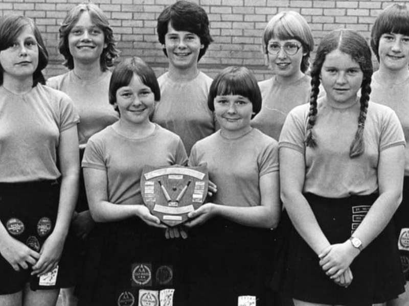 Were you pictured in 1980? The Mortimer Comprehensive School second year rounders' team was in the photo. Pictured back, left to right: are Anne Simpson, Samantha Crutwell, Catherine James, Kim Young. Front: Debra Downey, Janice and Janet Nicols, Billie Burdon. Not shown, Joanne Liddle, Tracey Clasper and Lynn Wakefield. Photo: Shields Gazette