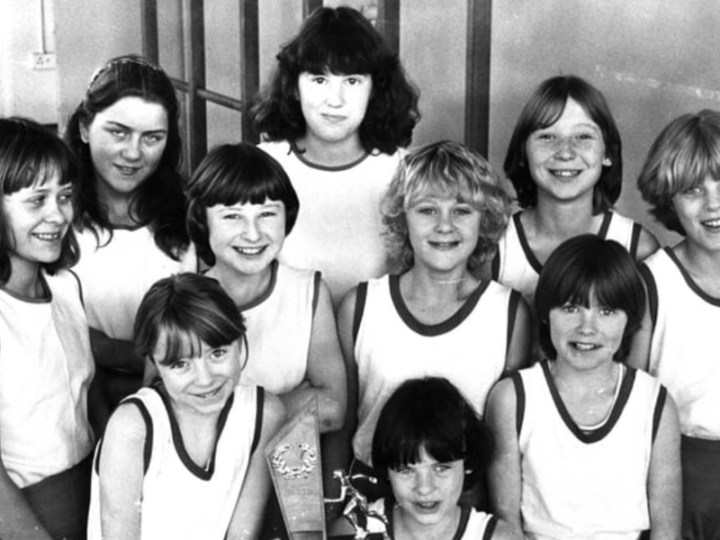 The Redwell Comprehensive School Cross County team champions in 1981. Pictured back, left to right, are Fiona Nicholson, Alyson Lincoln, Dawn Tate, Centre, left to right: Lorraine Johnson, Karen Gibbs, Lindsay Young, Leah Marshall. Front, left to right: Debra Flood, Nicola Stephenson and Julie Hatch. Photo: Shields Gazette