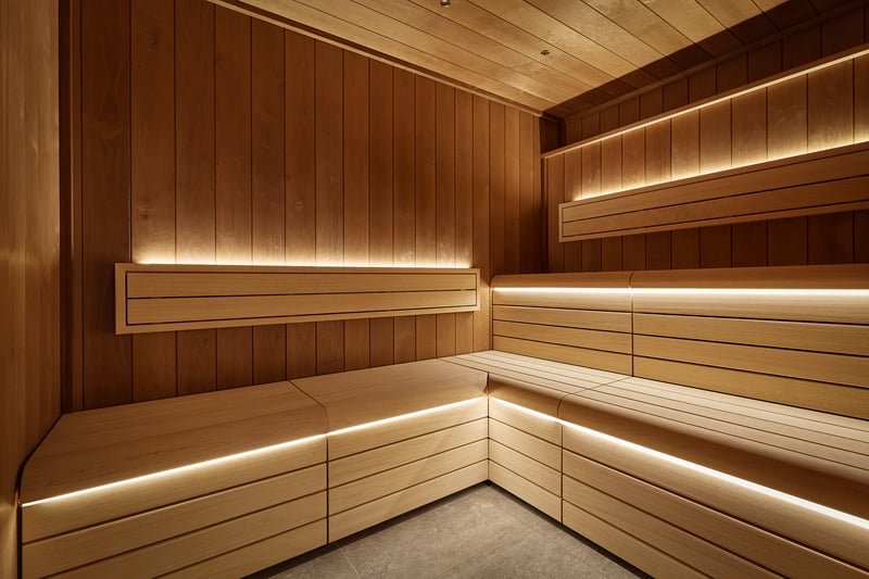 You can melt into the soothing warmth of one of the saunas. 