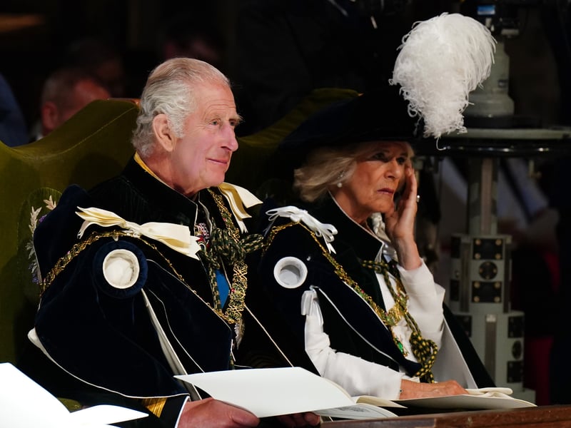 King Charles III and Queen Camilla attend the National Service of Thanksgiving and Dedication.