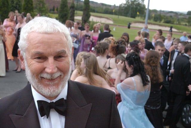 Ken Crann at his last prom at Farringdon School in 2004. He had started the tradition 12 years earlier.