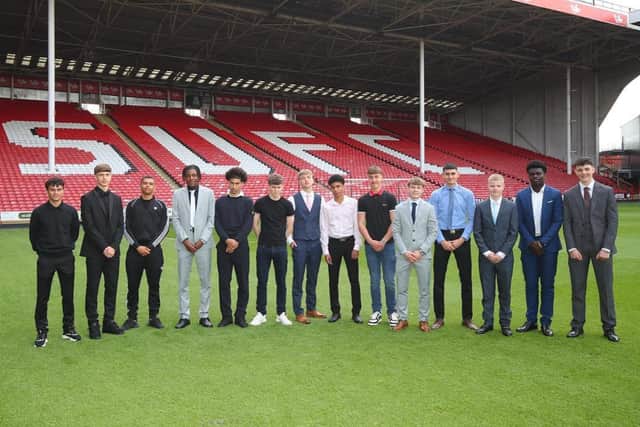 The latest cohort of scholars at Sheffield United 