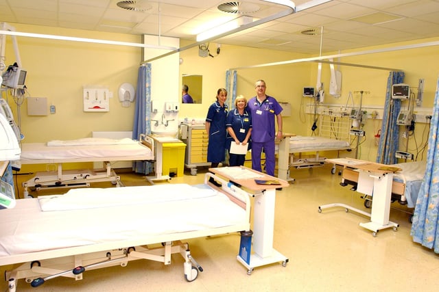 Inside the new cardiac centre at Sunderland Royal Hospital in 2005.