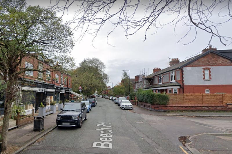 In Beech Road and Chorlton Meadows, homes sold for an average of £385,000 in 2022.