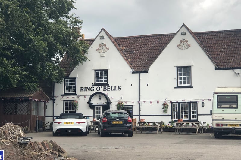 The handsome old Ring O’Bells pub in Coalpit Heath has a large garden and also a children’s play area.