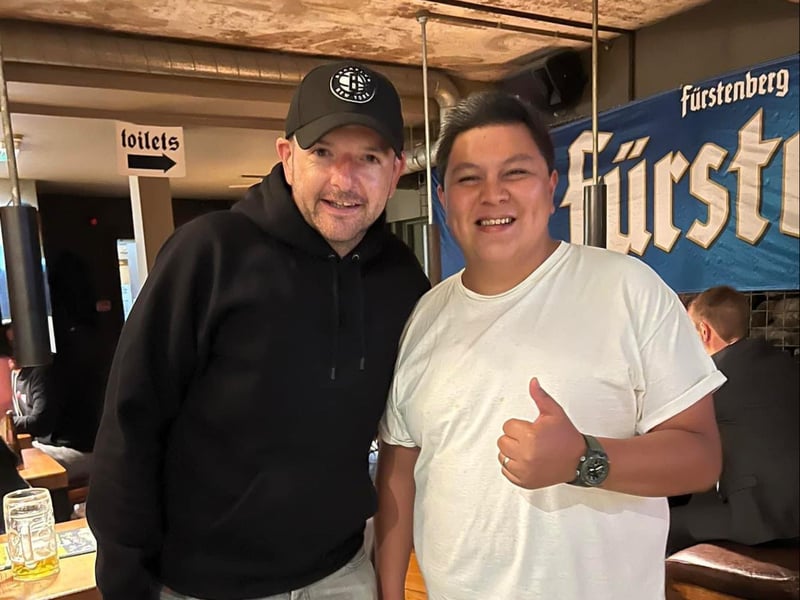 Kevin Bridges goes for city centre pints in Bier Halle.
