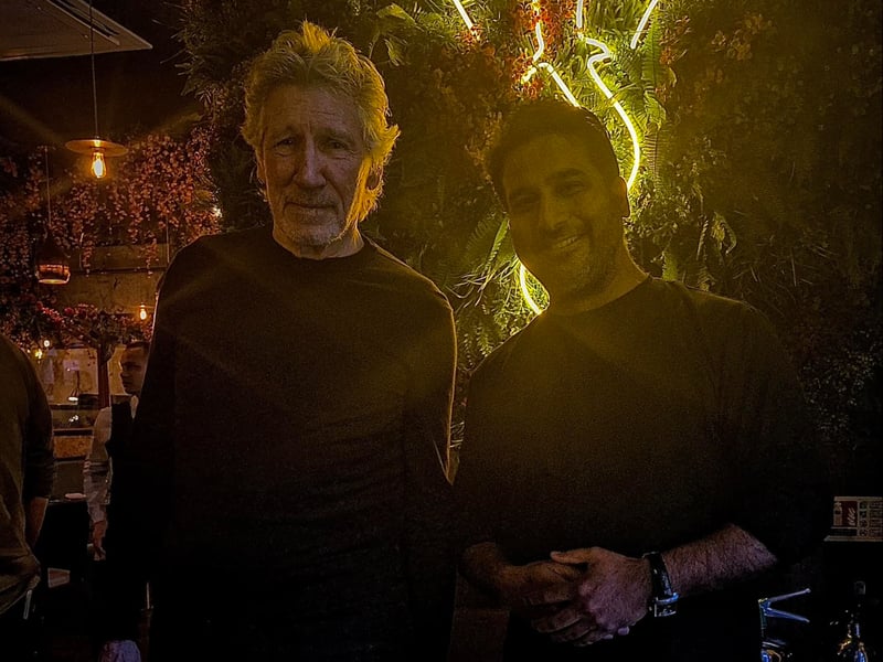 The Pink Floyd frontman stopped into Ajay Kumar’s Indian fine dining restaurant while in Glasgow.