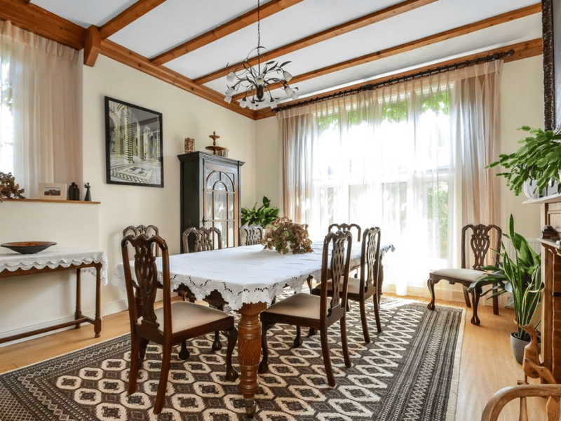 An elegant dining area