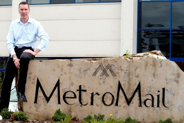 Managing director Alan Purvis at MetroMail in Peterlee in 2006.