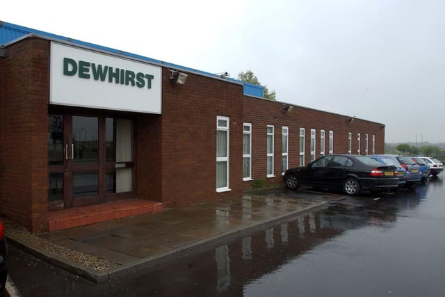 The Dewhirst factory and shop, on the North West Industrial Estate, as it looked in 2003.