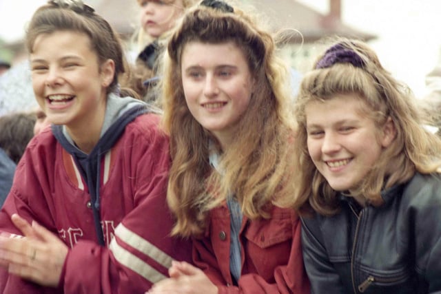 Smiles from these music fans at Seaburn in 1993.