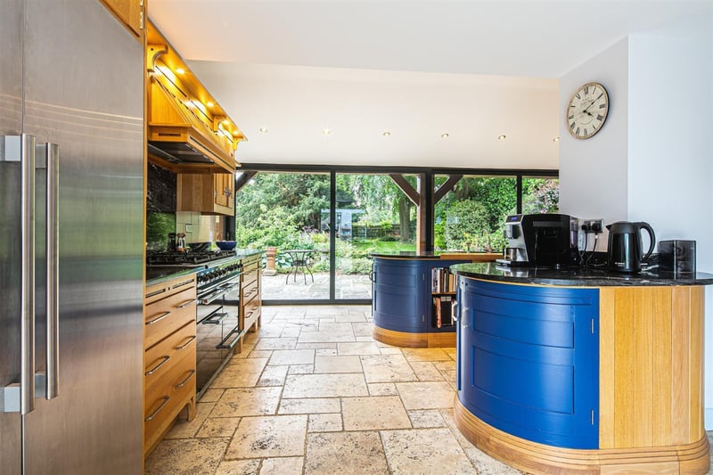 The bespoke kitchen was designed by Martin Wilkinson.