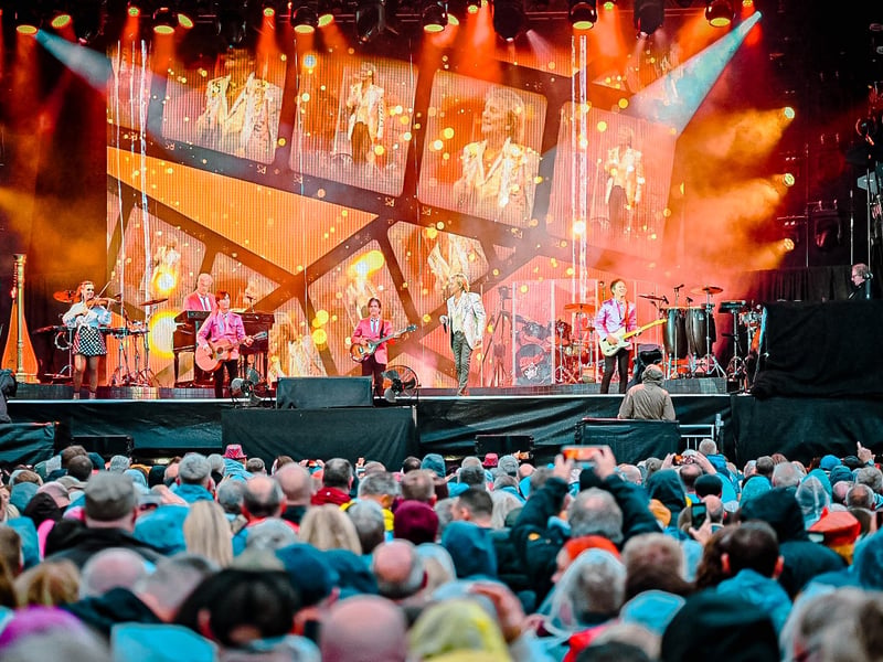 Sir Rod Stewart played a set filled with some of his best known songs.