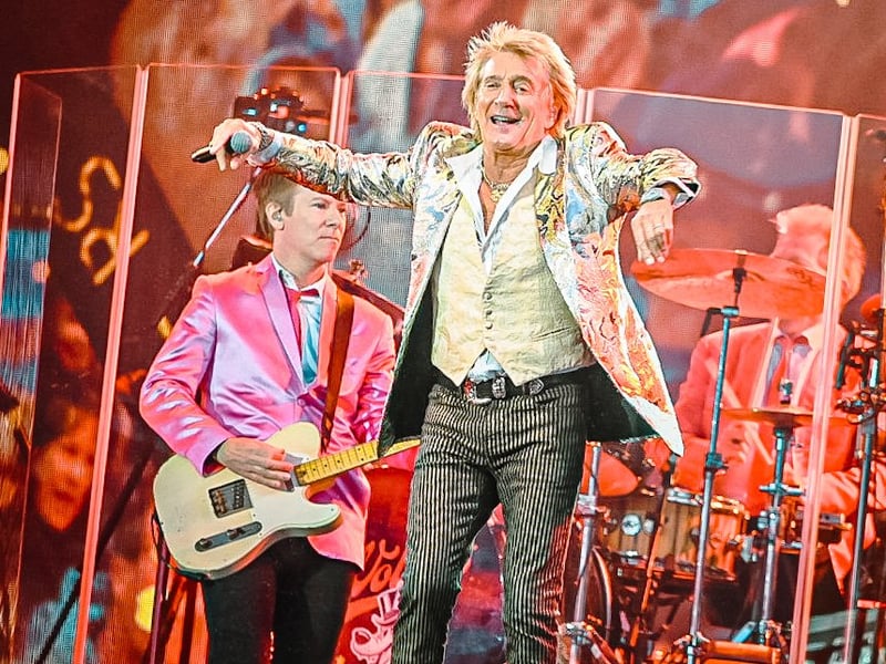 Friday night's gig is expected to remain dry, after Thursday's audience had to cope with persistent rain.