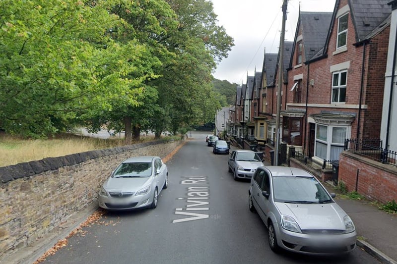 The joint-second highest number of reports of violence and sexual offences in Sheffield in May 2023 were made in connection with incidents that took place on or near Vivian Road, Firth Park, with 13