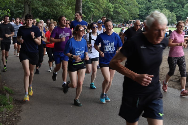 Dozens of runners turned out for the NHS birthday parkruns in Sheffield 
