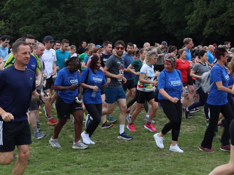 The NHS birthday parkrun gets underway