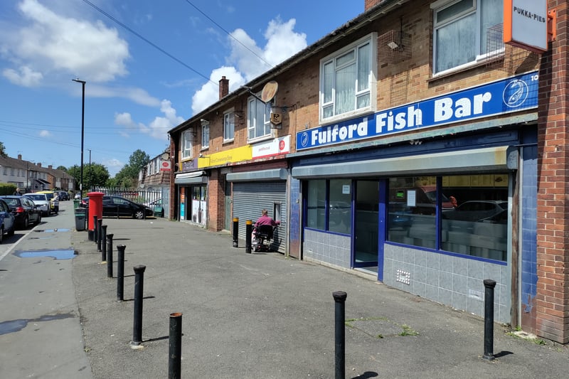 Just next to the former Fulford House pub is a line of shops, including Fulford Fish Bar and a convenience store with a Post Office. There’s also a free cash point in a hole in the steel shutters.