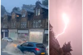 A number of areas in Sheffield were hit by flash-flooding last night (Saturday, July 9, 2023). following heavy rainfall which accompanied a thunderstorm over the city. Pictures from videos taken by @bamb_uk (left) on Abbeydale Road and Stacey Louise Clarke (right) in Southey