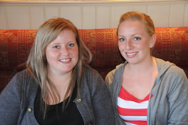 Laura Pye, left, and Emma Smith were asked about Sunderland's attractions in 2011.