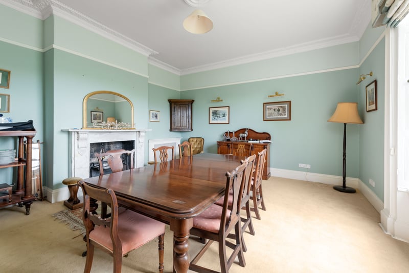 The dining-room in the detached house could be perfect for a drinks break 