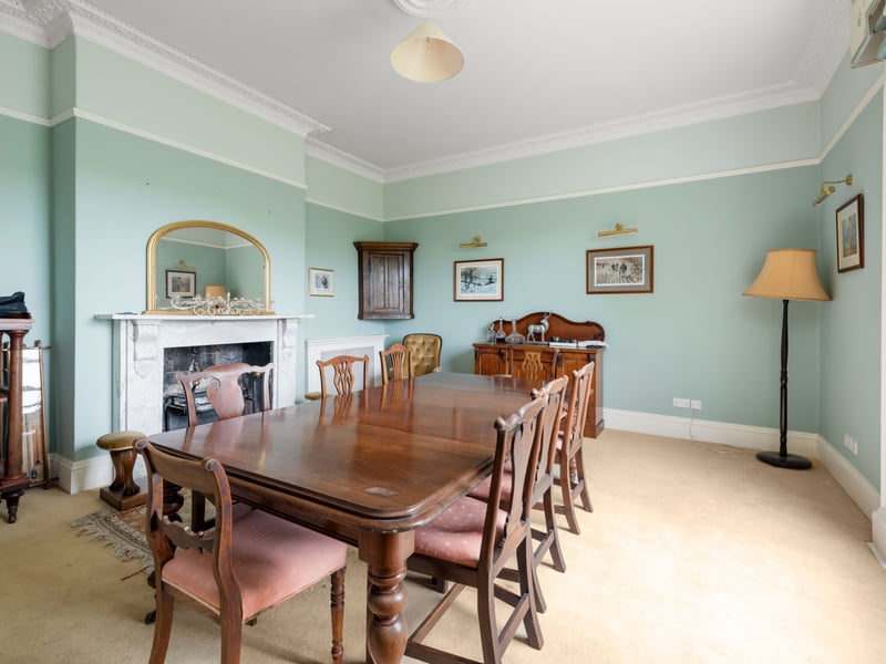 The dining-room in the detached house could be perfect for a drinks break 