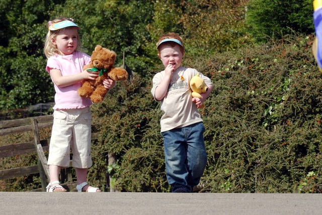 Molly McBeth and Tom Grant, both 3, were ready for their picnic which was organised by the Thorney Close Sure Start Centre in 2004.