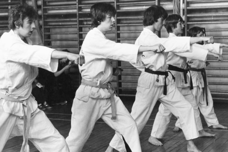 Members of the Perth Green Kenbu Waza Karate Club go through their paces demonstrating various movements in April 1980. Who do you recognise in the photo? Photo: Shields Gazette