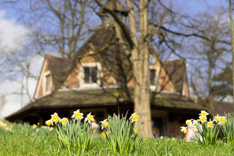 The Rest House is in the centre of Bournville Village Green. It is a historic building that was disused for many years but is now is used by local artists. (Photo -    david hughes - stock.adobe.com)