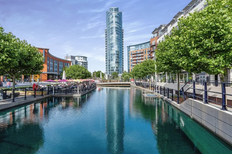 This apartment is located in Gunwharf Quays