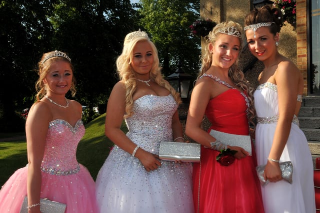 Tiaras and plenty of sparkle for their prom night.