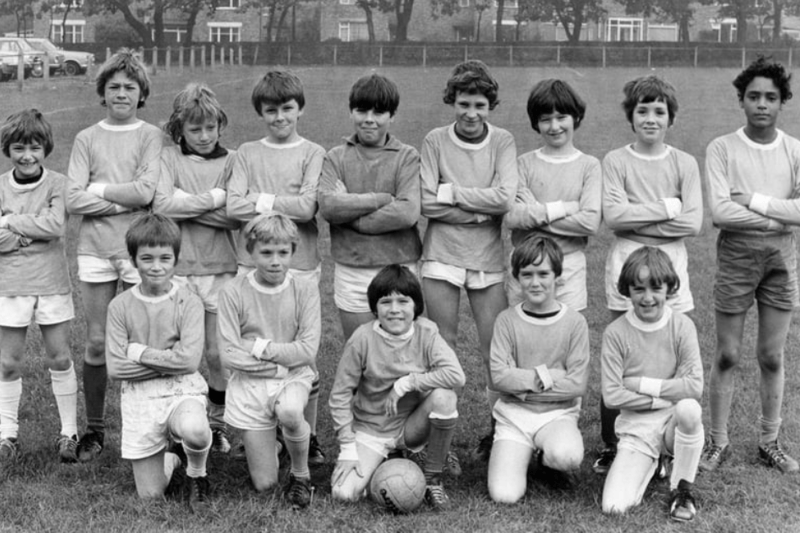 St Gregory's Junior School football team. Back row, left to right: A Michella, G Welsh, M Haley, M Brewer, T Szalay, S Scourfield, S McGurk, P Askins, J Livingstone. Front row: left to right: A Cairns, D Chapman, A Kelly, M Balfour, A Moore. Photo: Shields Gazette