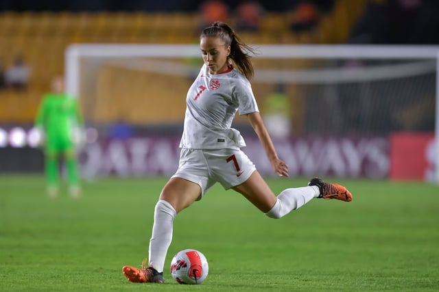 Still just 22-years-old, Grosso has already picked up 50 caps for Canada . Her stock is rapidly rising across Europe too after some excellent performances in an advanced midfield role for Juventus. There are rumours the Italian giants see her value as high as £400,000 such is her talent.