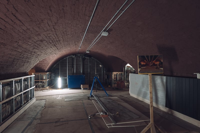 At the basement of the building are the cellars where products taken in from sea would be stored for tax purposes. It will be a small performance space with an audience capacity of up to 200. (Credit: Giulia Spadafora, Soul Media)