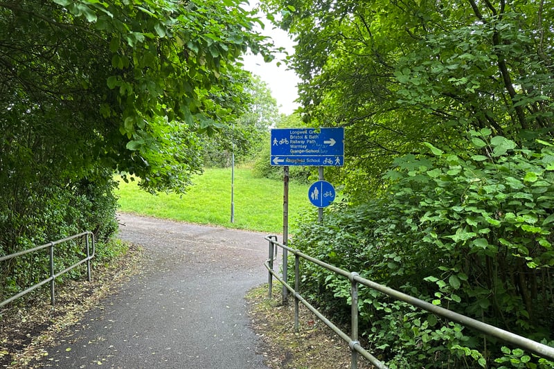 At the end of Baden Road, take a left turn down this pathway where you then turn right to go under the subway under the A4174 ring road and into Warmley. 