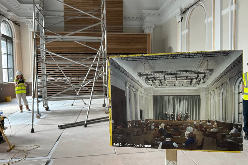 The Lantern Hall will the second performance space with a capacity of between 3250 and 500. It sits within a Victorian Hall which has been restored with new windows inserted