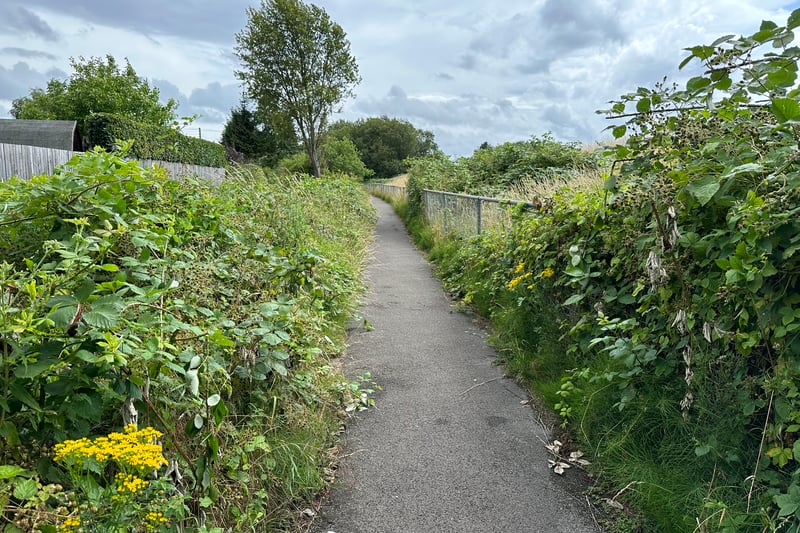 Pass Warmley Community Centre and on your right is a footpath which joins onto Warmley Brook with fields on your right and the stream on your left. The grass is long and wildlife can seen all around you.