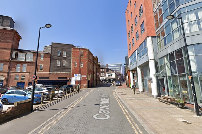 The second-highest number of reports of drug offences in Sheffield in May 2023 were made in connection with incidents that took place on or near Cavendish Street, Sheffield city centre, with 4