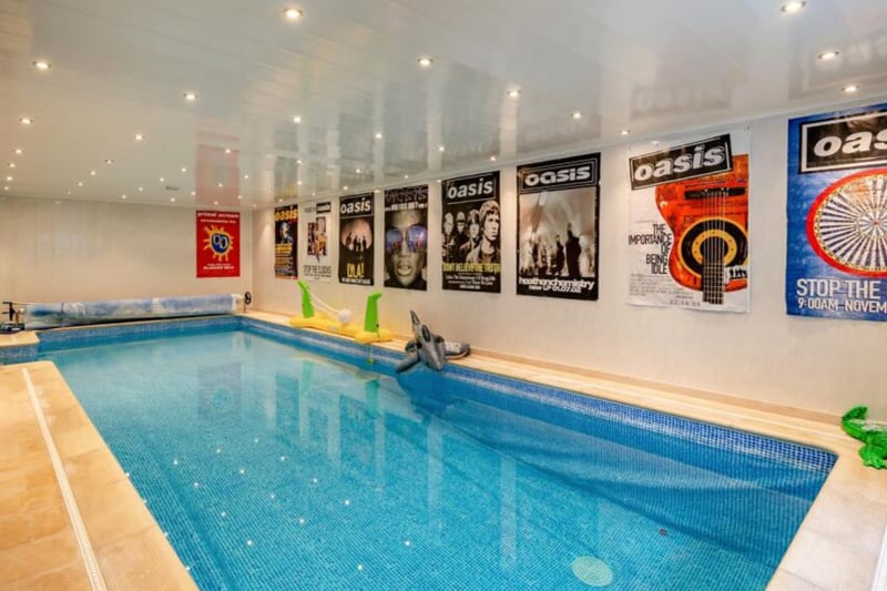 The fantastic leisure complex includes a large indoor pool.
