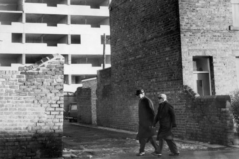 A trip back to January 1972 for this view of the St Rollox Street, Hebburn flats. Photo: GZ