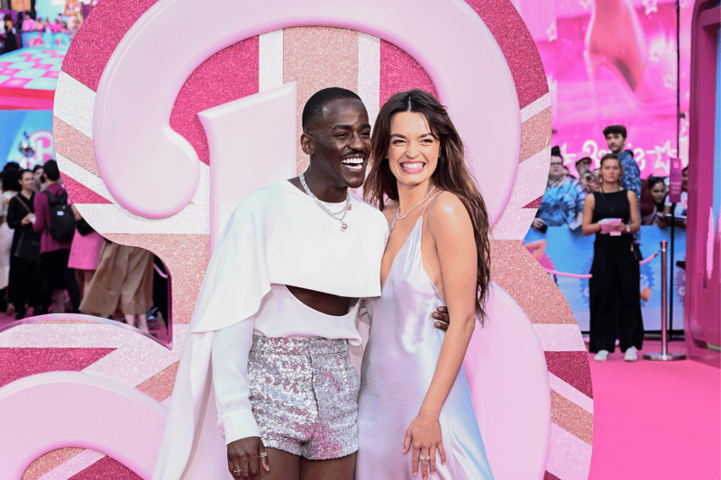Emma Mackey and Ncuti Gatwa reunited on the pink carpet, and we can't stop smiling.