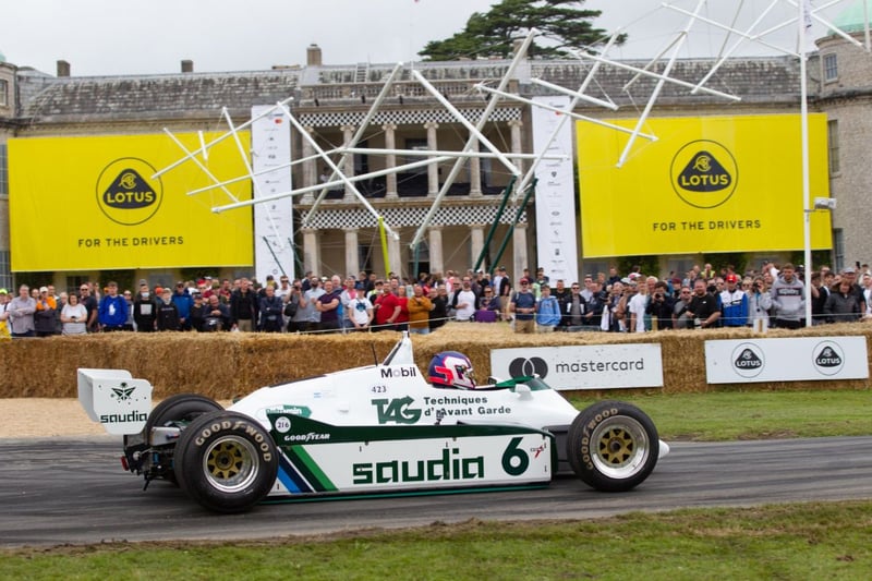 Tom Cruise's son Connor drives a Williams Cosworth FW08 (Michael Reed/ Johnston Press)
