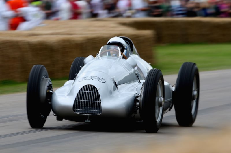Rock star Nick Mason of Pink Floyd driving at the Goodwood Festival of Speed on July 13, 2008 in Chichester, England (Photo by Mark Thompson/Getty Images)
